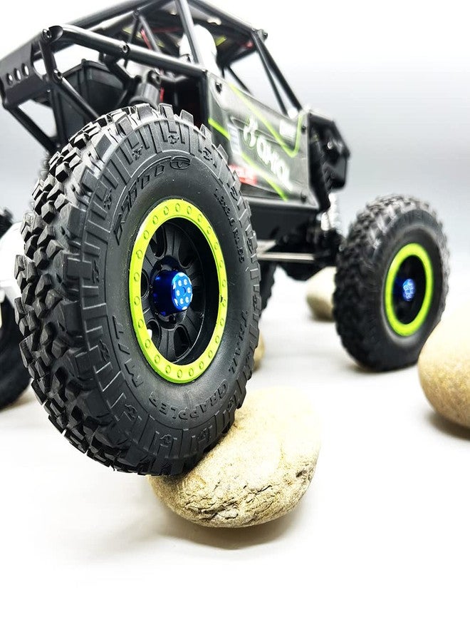 GTHELE Aluminum M3 Wheel Nuts for Axial UTB18 Capra 4WD 1/18 Trail Buggy Upgrade Part 4Pcs（Dark Blue） - Image 2